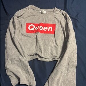 Society Gray Long Sleeve Top